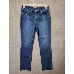 Levis Classic Straight Jeans Womens 8 Blue Medium Wash Stretch